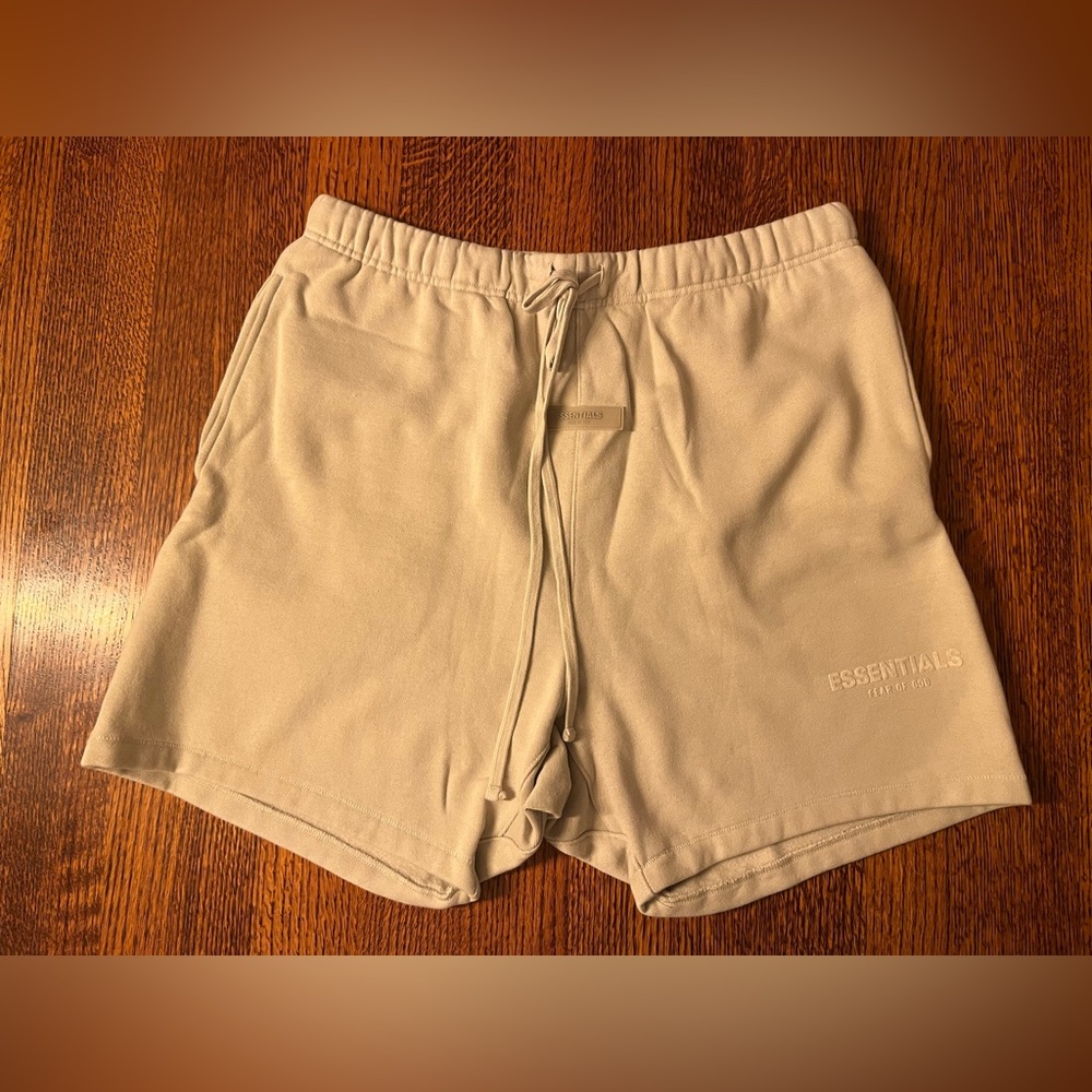 Fear Of God Essentials Wheat Sweat Shorts Large